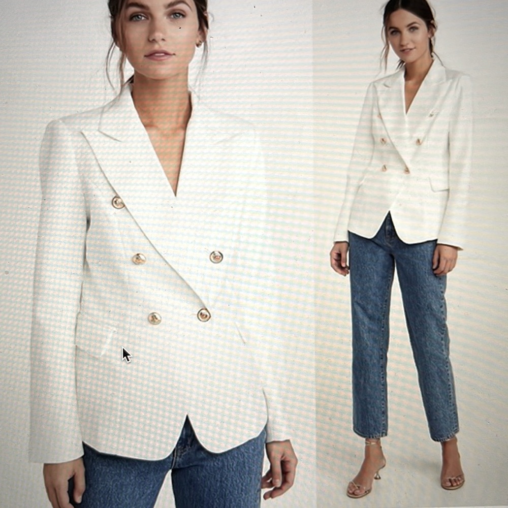 LIONESS White Palermo Blazer - Size XS